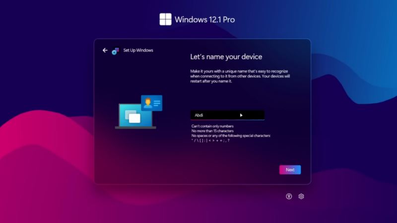 概念版Windows12上机,已是果子的形状了