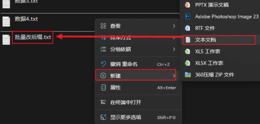 文件后缀名的批量修改方法