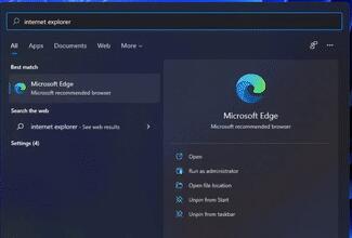 ie浏览将从win11中消失 二十多年首次取消