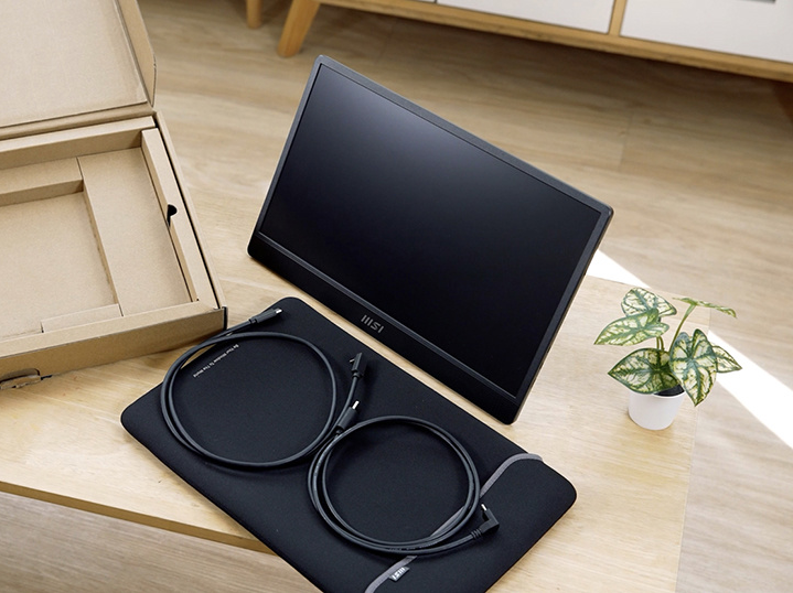 微星发布 PRO MP161 E2 便携显示器,配备 1/4 英寸三脚架插孔