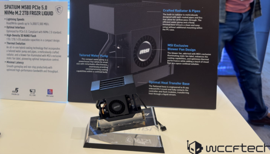 微星推出全球首款水冷散热 PCIe 5.0 SSD,以及 IP68 防水硬盘盒