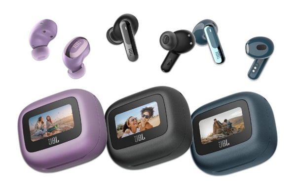 JBL CES 2024发布三款Live 3耳机:配备LED触摸屏,续航强劲