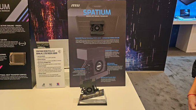 微星推出 Spatium M580 液冷固态硬盘,读取速度高达 14000 MB/s