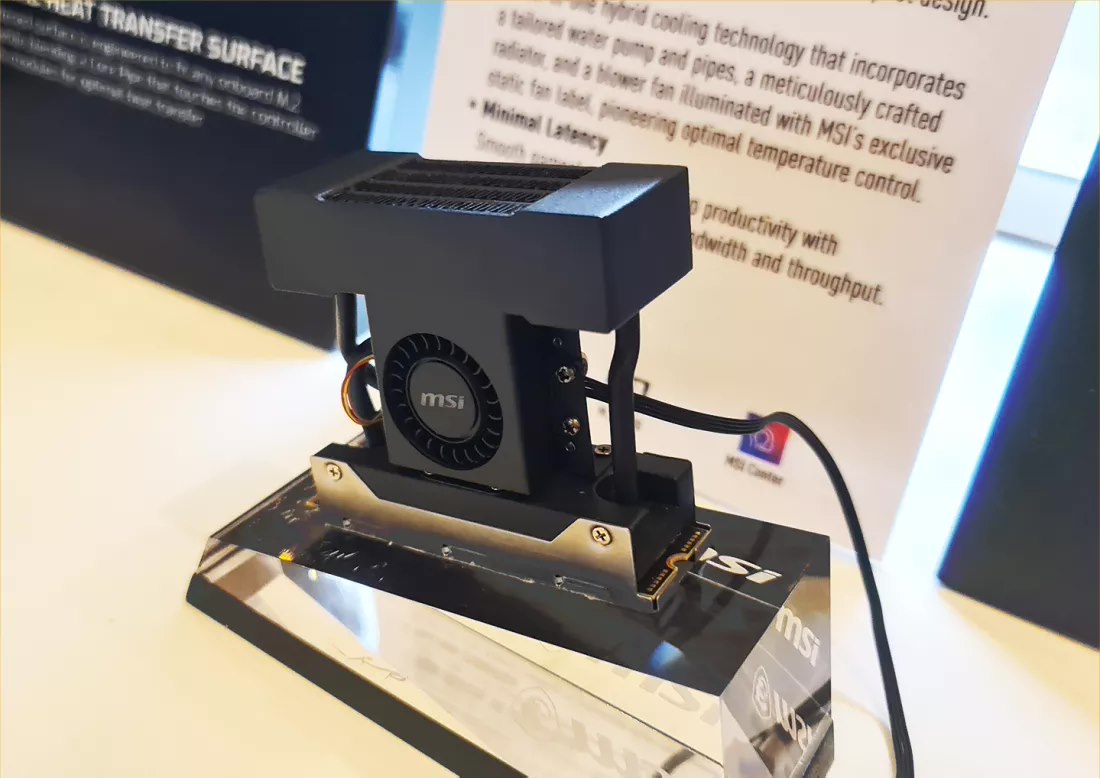 微星推出 Spatium M580 液冷固态硬盘,读取速度高达 14000 MB/s