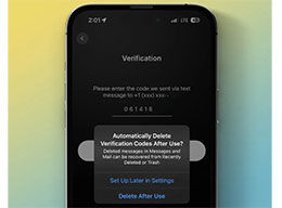 iOS 17推出强大新功能：自动删除带有验证码的信息