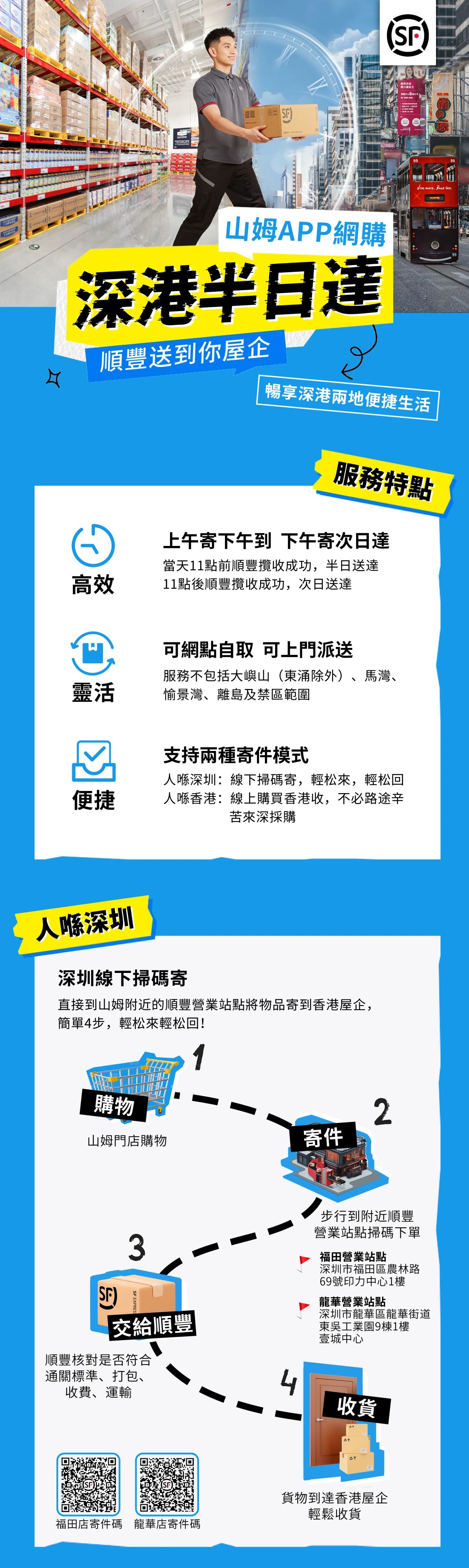 顺丰首推“深港半日达”服务,港人内地购物最快半天送达