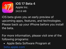 为什么苹果要发布iOS 17 Beta 4 修订版？