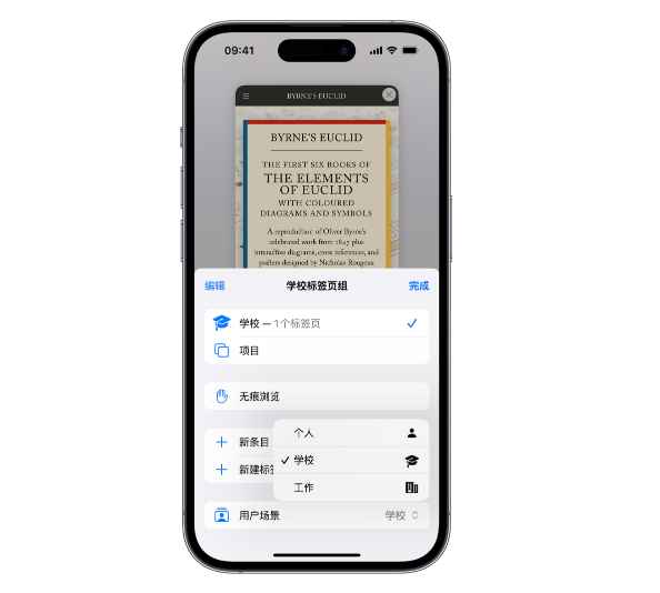 iOS 17 小技巧:支持为 Safari 浏览器创建多个用户场景