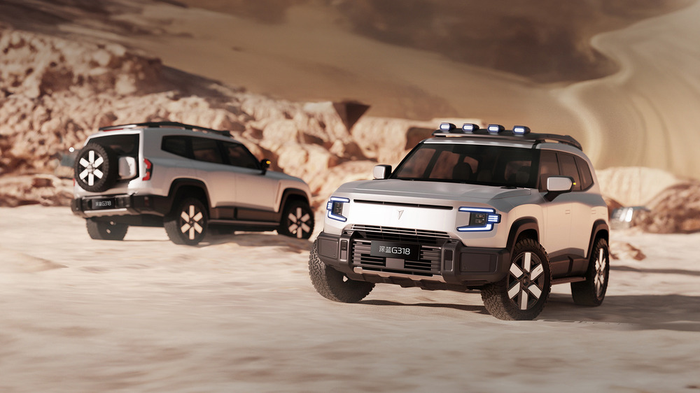 深蓝汽车G318官方图片首次曝光，展现独特的科技硬派风格