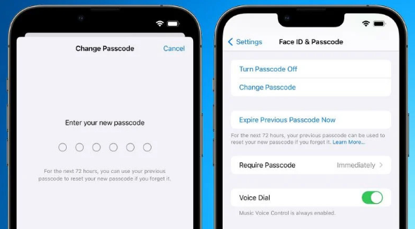 苹果iOS 17新功能:重置密码 72 小时内可使用旧密码再次重置