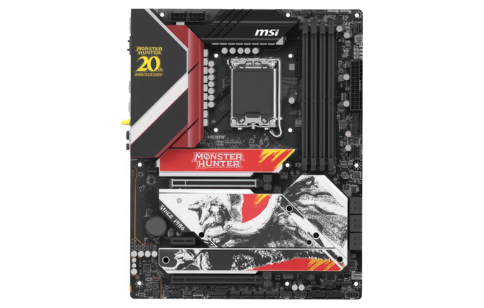 微星推出《怪物猎人》20 周年主题主板 / 显卡 / 笔记本等产品