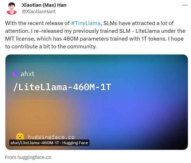 轻量级模型,重量级性能,TinyLlama、LiteLlama小模型火起来了
