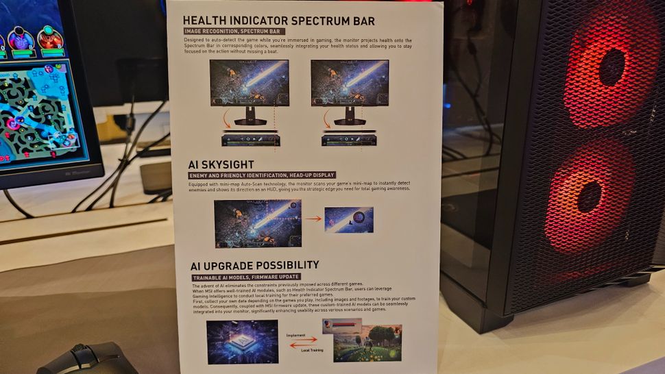 微星新款 QD-OLED 显示器自带“外挂”:AI 技术可实时显示敌人位置