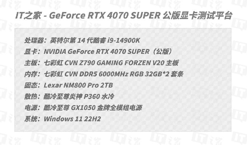 【IT之家评测室】NVIDIA GeForce RTX 4070 SUPER 首发评测:征服 2K 高刷屏,AI 性能出色