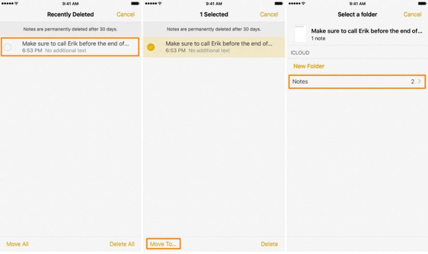 如何在iPad上恢复已删除的笔记？