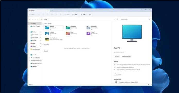 Win11 文件资源管理器将有重大更新,新设计泄露