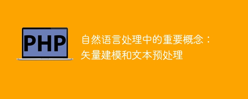 自然语言处理中的重要概念:矢量建模和文本预处理
