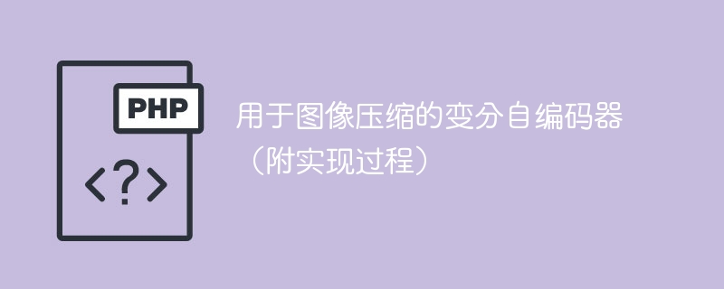 用于图像压缩的变分自编码器（附实现过程）