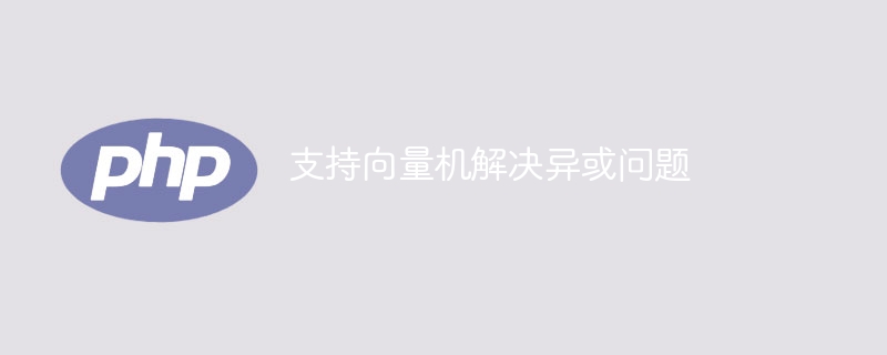 支持向量机解决异或问题