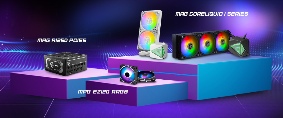 微星展示 MPG EZ120 ARGB 积木风扇:磁性桥接器连接,支持 JAF1 专有接头