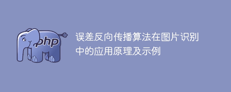 误差反向传播算法在图片识别中的应用原理及示例