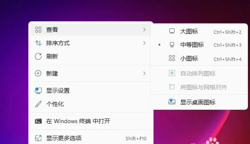 如何在windows11中隐藏图标？