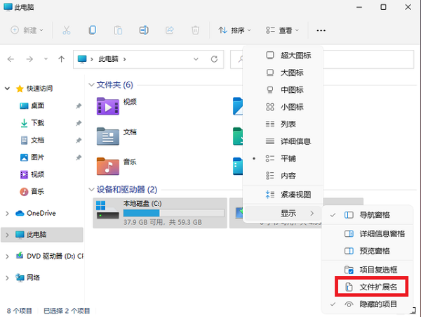 win11文件扩展名怎么显示?win11文件扩展名显示方法详情