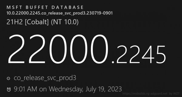 微软Win11 Build 22000.2245更新发布,推送更新日志!详情