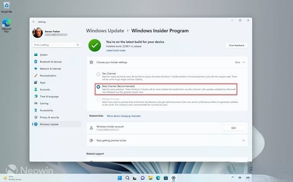 win11 canary怎么回到beta频道?win11canary回到beta方法
