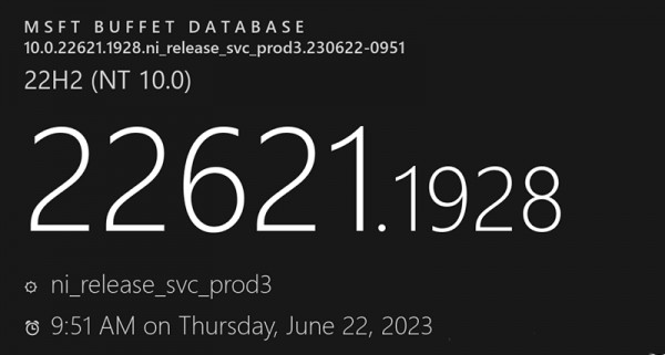 微软发布Win11 22621.1928 (KB5027303)正式版更新来啦!详情