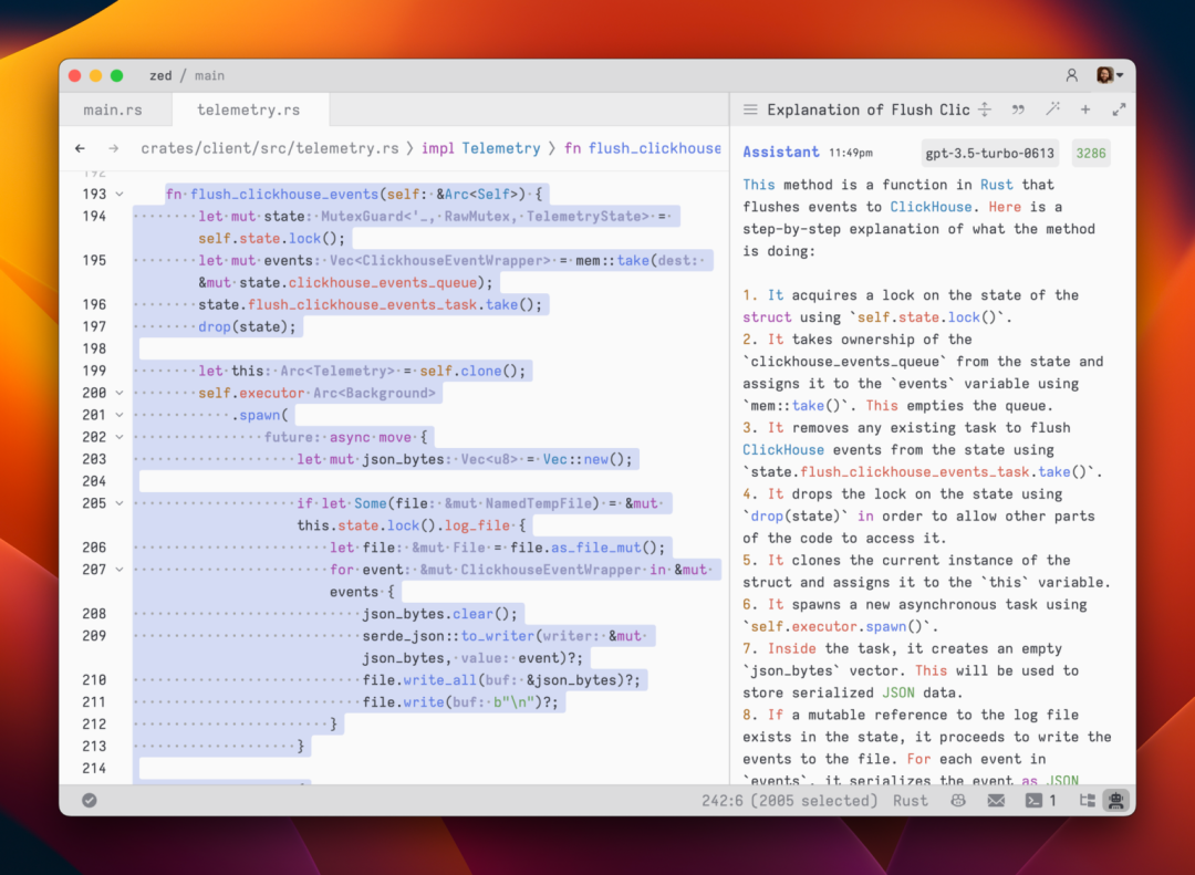 基于Rust的Zed编辑器已开源，内置对OpenAI和GitHub Copilot的支持