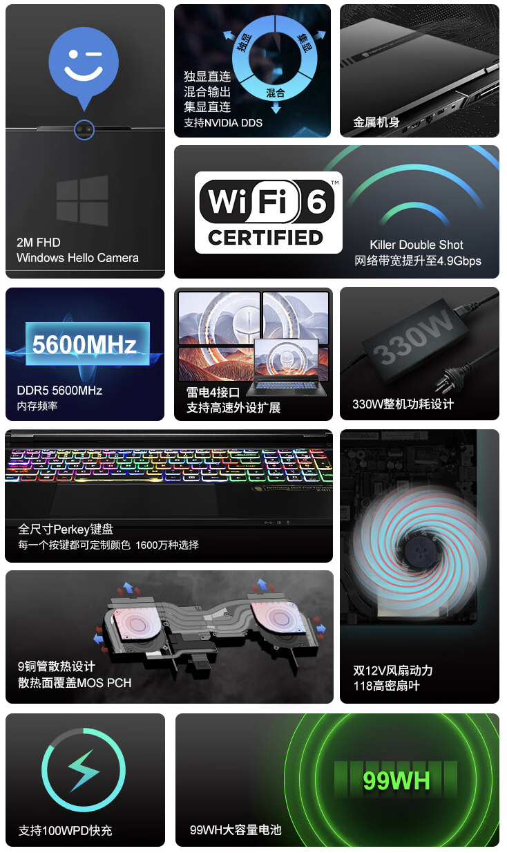 未来人类 X811/911 系列笔记本更新 i9-14900HX 处理器,售 11799 元起