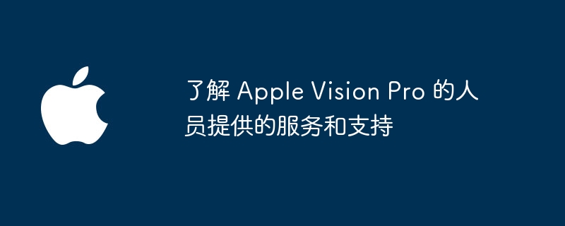 Apple Vision Pro 专家团队为您提供的服务和支持