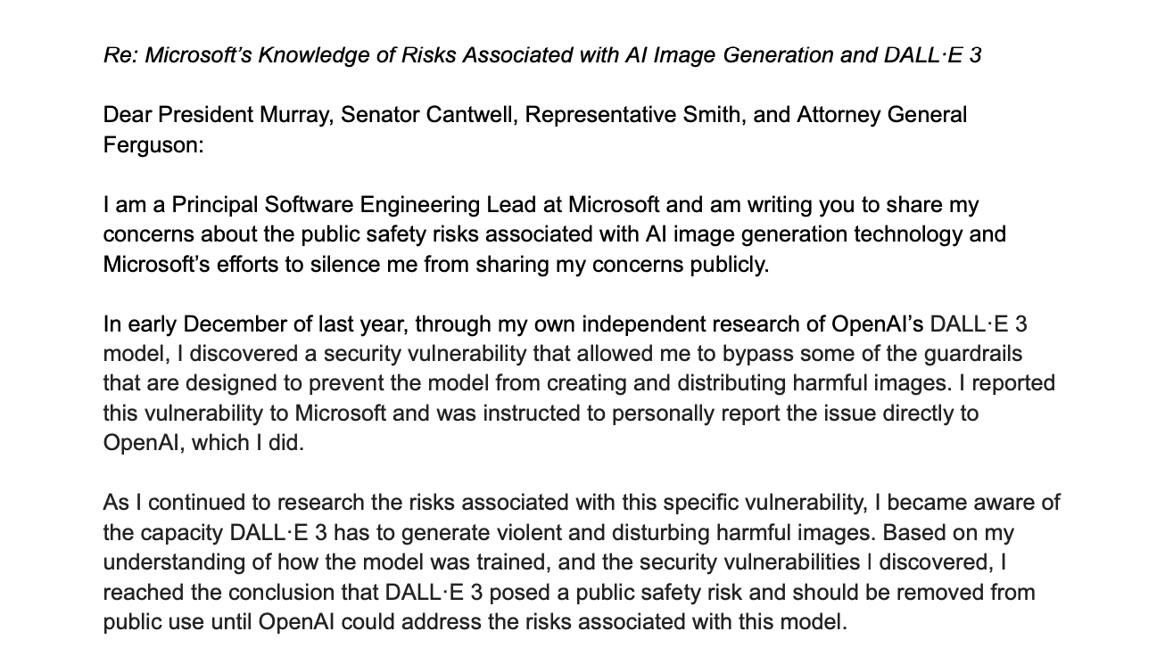OpenAI DALL-E 3 模型存生成“不当内容”漏洞，一微软员工上报后反遭“封口令”