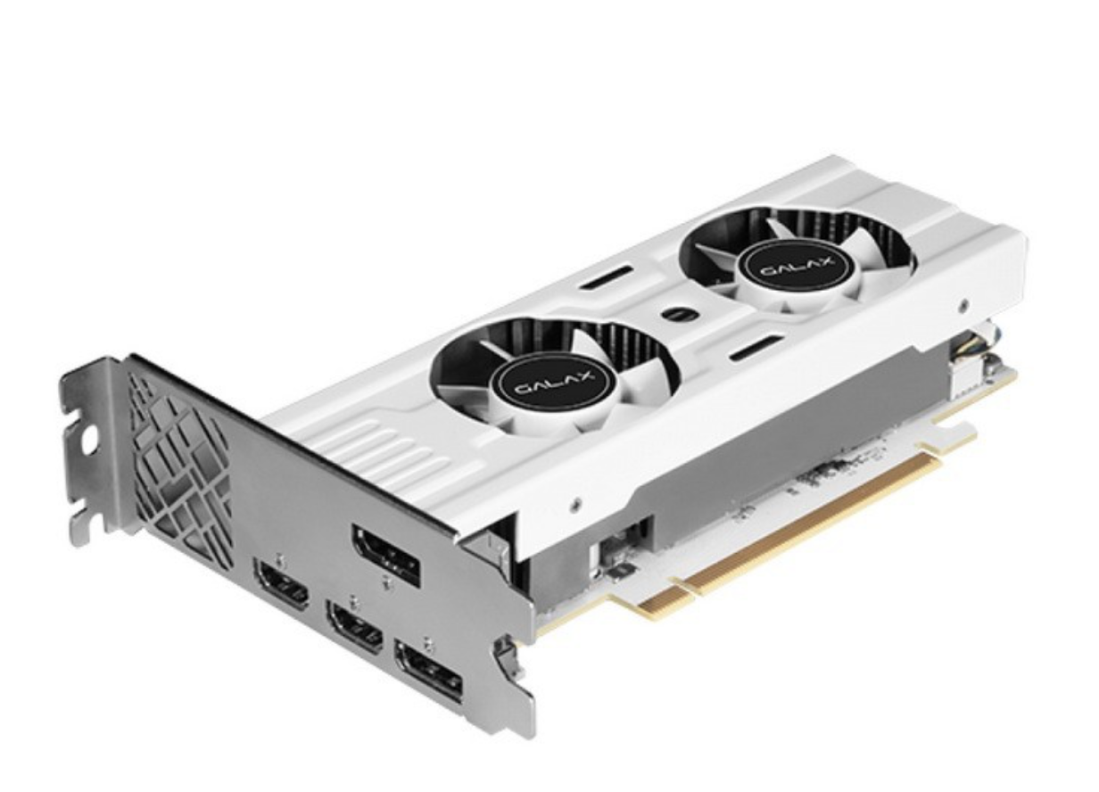 影驰推出 GALAX RTX 3050 6GB LP White 显卡:纯白 PCB、双 4cm 风扇