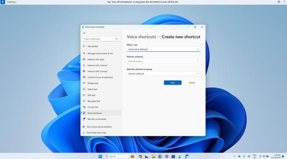 2024开年首更:Win11 Dev 23612 预览版增加了Voice Access 扩展语言