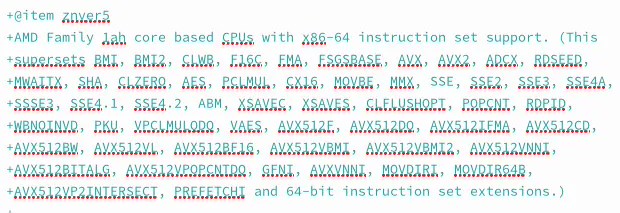 AMD Zen 5 架构将增加多种全新指令集，进一步提升 AI 性能