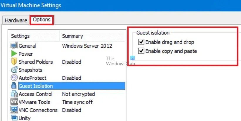 启用VMware虚拟机的复制和粘贴功能