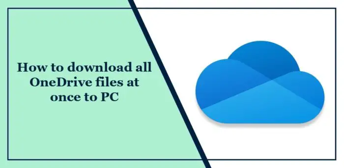 如何一次将所有OneDrive文件下载到PC