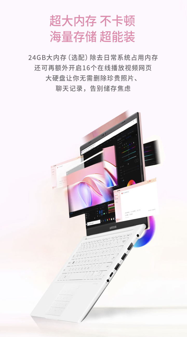 华硕 a 豆 14 2024 款笔记本发布:i5-1335U、1080P 屏,售 3999 元