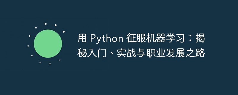 用 Python 征服机器学习:揭秘入门、实战与职业发展之路