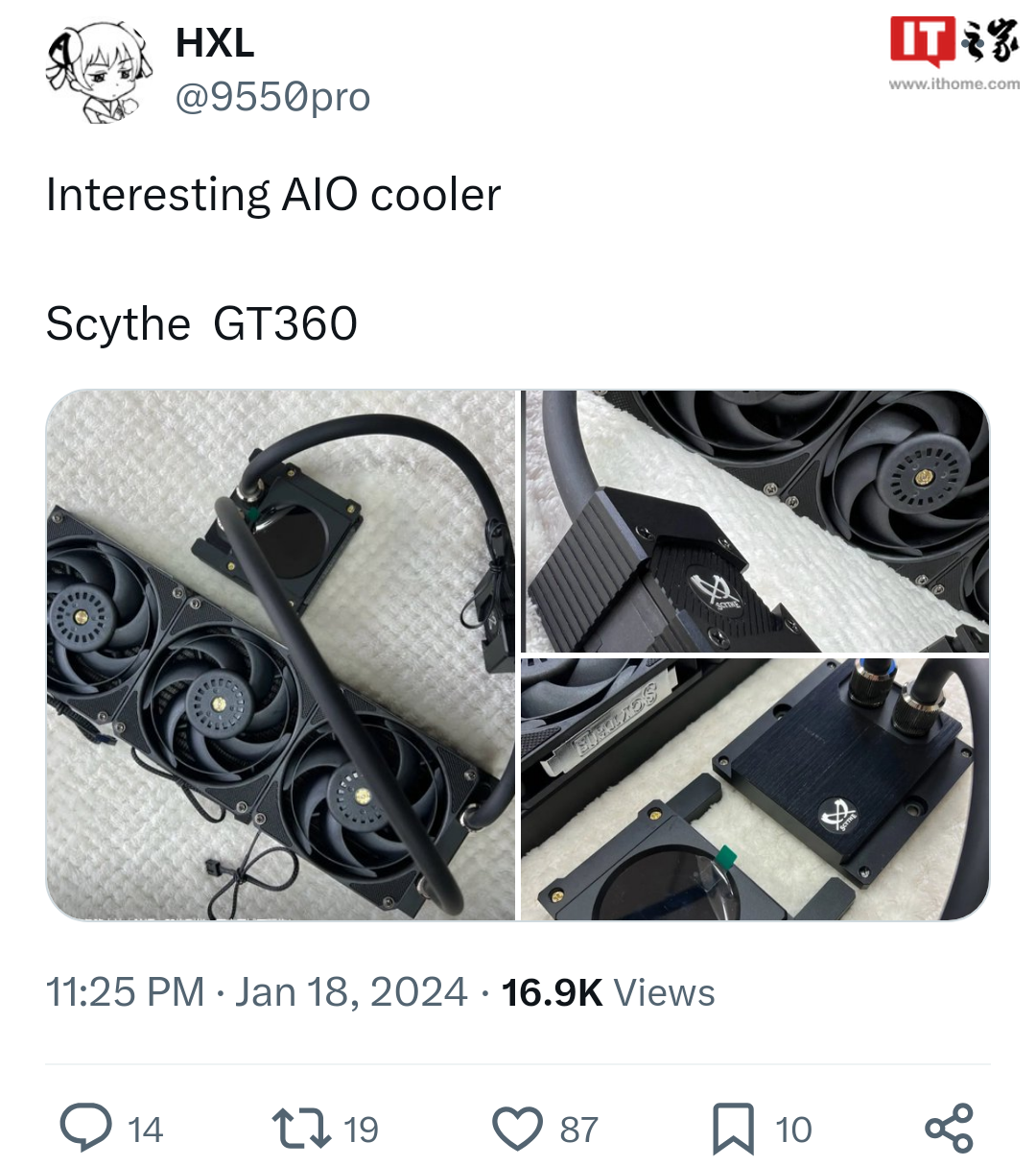 散热厂商镰刀 SCYTHE 官方:中国暂无授权代理,现售产品涉嫌仿冒