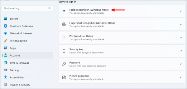 win11面容识别打不开但是相机正常解决方法?
