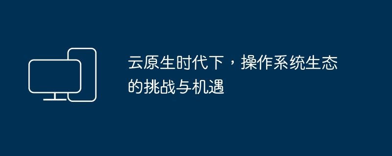 云原生时代下,操作系统生态的挑战与机遇