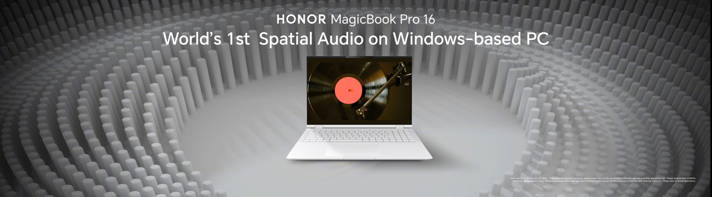 荣耀首款 AI PC:MagicBook Pro 16 笔记本亮相,Win 阵营首发空间音频
