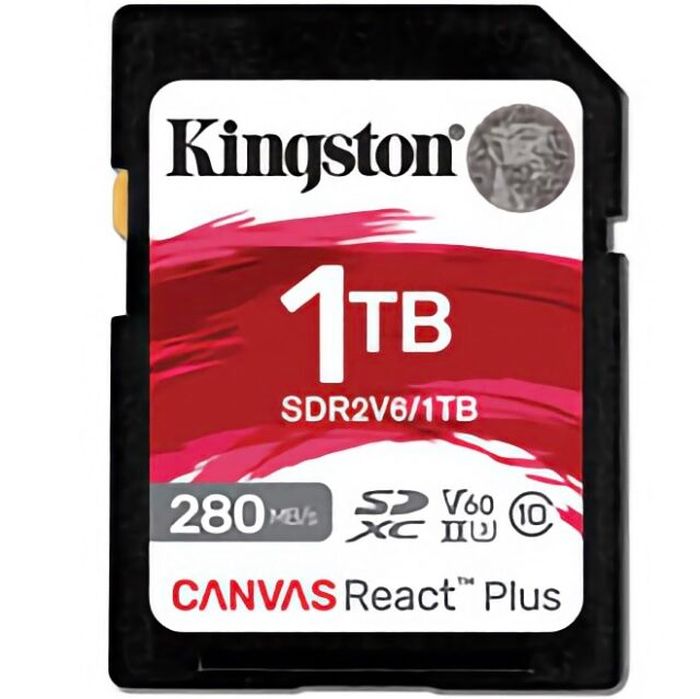 金士顿推出 Canvas React Plus V60 SD 卡:最高读取 280 MB/s
