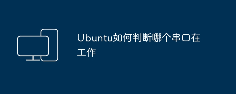 如何确定 Ubuntu 中哪个串口正在使用