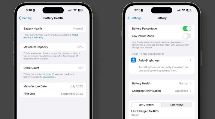 iOS/iPadOS 17.4Beta4推出：改进电池健康功能，新增电池状态显示！