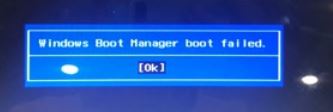 Win10电脑启动时出现Windows Boot Manager启动失败的解决方法