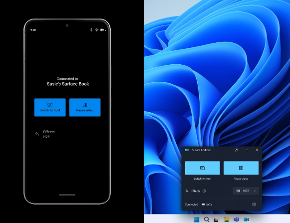 Windows 11推出新功能：将Android设备摄像头用于PC视频通话